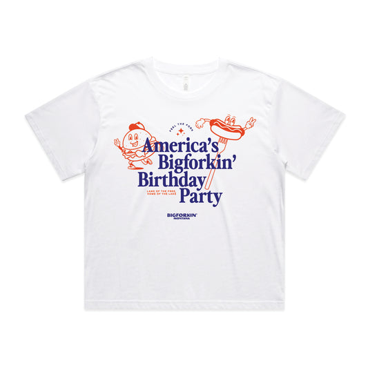 Bigforkin' Birthday Cropped Tee